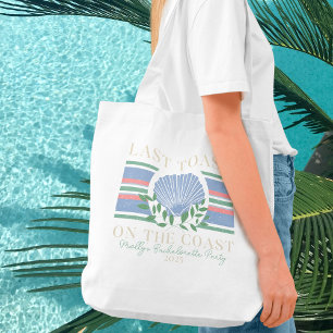 Last Toast on the Coast – Bachelorette Nautical Tote Bag