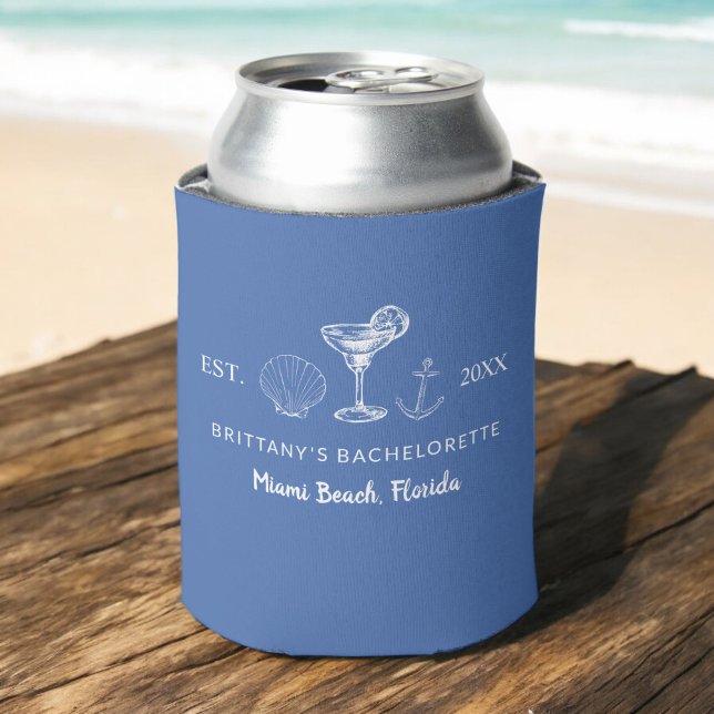 Last Toast On The Coast Beach Bachelorette Party Can Cooler (Creator Uploaded)