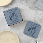 Last Toast On The Coast Beach Bachelorette Party Square Paper Coaster<br><div class="desc">Elevate your Last Toast On The Coast Beach Bachelorette Party with the exquisite Last Toast On The Coast Square Paper Coaster. This personalised luxury bachelorette accessory embodies the essence of a cocktail social club celebration, offering a touch of sophistication to your beach bachelorette soirée. Immerse yourself in the coastal charm...</div>