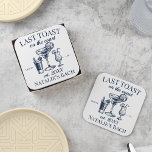 Last Toast On The Coast Beach Bachelorette Party Square Paper Coaster<br><div class="desc">Elevate your beach bachelorette party with our exclusive "Last Toast On The Coast" Square Paper Coaster, a personalised luxury essential that captures the essence of sun-soaked celebrations. Crafted with attention to detail, this coaster epitomises the coastal chic theme of your event, making it the perfect accessory for the last toast...</div>