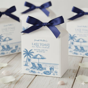 Last Toast on the Coast Beach Bachelorette Party  Square Sticker