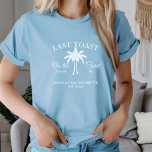 Last Toast on the coast Beach Bachelorette party  T-Shirt<br><div class="desc">Get ready to make waves with this adorable bachelorette party shirt! Whether you're hitting the beach or painting the town red, this shirt is the perfect accessory for your last celebration on the coast before tying the knot. With its fun and catchy slogan, "Last Toast on the Coast, " you'll...</div>