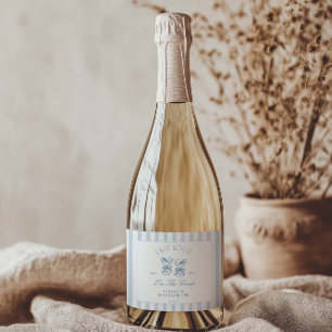  Last Toast On The Coast Beach Bachelorette  Sparkling Wine Label