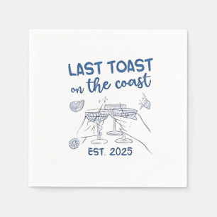 Last Toast on the Coast Est 2025 Napkin