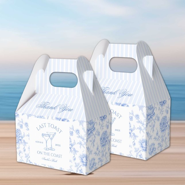Last Toast on The Coast Floral Bachelorette Favour Box (Creator Uploaded)