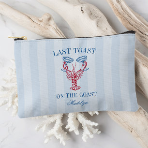 Last Toast on the Coast Lobster Bachelorette Party Accessory Pouch