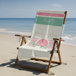 Last Toast on the Coast – Nautical Bachelorette Beach Towel
