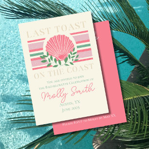 Last Toast on the Coast – Nautical Bachelorette Invitation