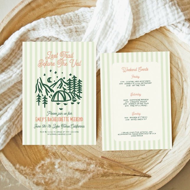 Last Trail before the Vail Bachelorette Weekend Invitation (Creator Uploaded)