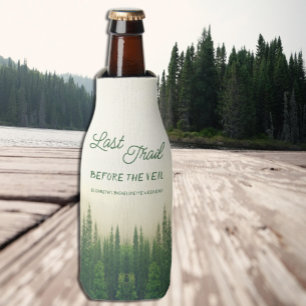 Last Trail Before The Veil Bachelorette Bottle Cooler