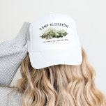 Last Trail Before The Veil Bachelorette Weekend Trucker Hat<br><div class="desc">This design features a beautiful watercolor forest. Get ready for a fun weekend in the mountains with this collection!</div>