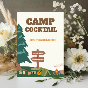 Last Trail Before The Veil Camp Cocktail Sign 