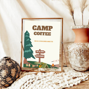 Last Trail Before The Veil Camp Coffee Sign 