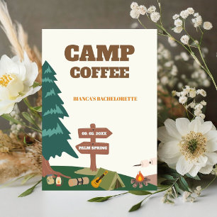 Last Trail Before The Veil Camp Coffee Sign 