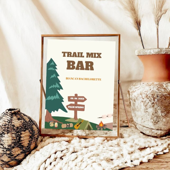 Last Trail Before The Veil Trail Mix Bar Sign  (Creator Uploaded)