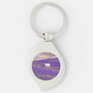 Last Transmission or Cow in a Field Key Ring