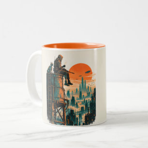 Last Watch Before Dawn Two-Tone Coffee Mug