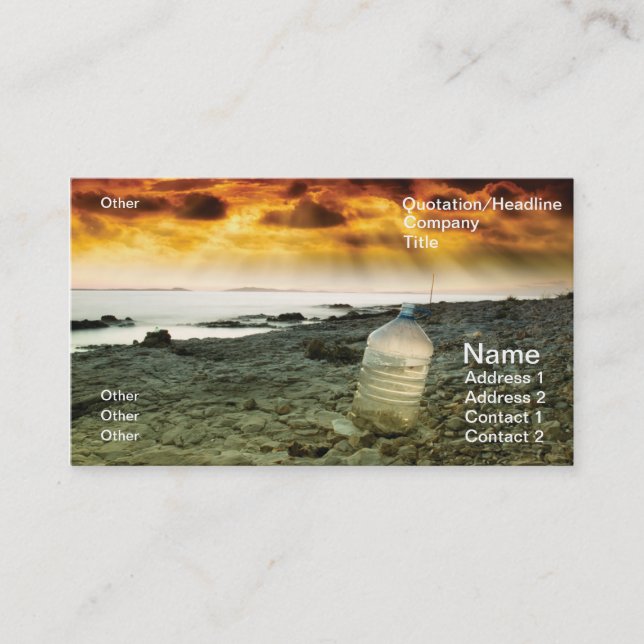 Last water business card (Front)