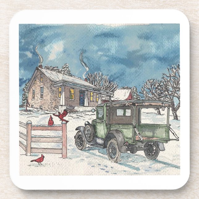 Last Wood Delivery Coaster (Front)