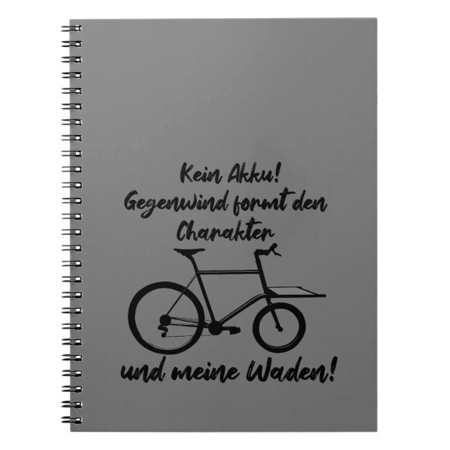 Lastenrad, Gegenwind formt, lässiges Design Notebook (Front)