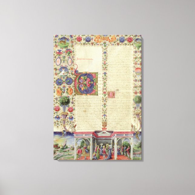 Lat 422 VolI fol.280v The Beginning of the Book of Canvas Print (Front)