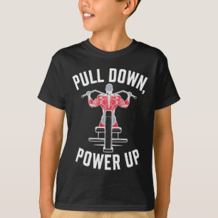 Lat Pulldown Exercise Bodybuilding Fitness Workout T-Shirt