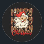 Latch Hook Yarn Crochet Coquette Merry Christmas L Classic Round Sticker<br><div class="desc">Latch Hook Yarn Crochet Coquette Merry Christmas Long Sleeve</div>