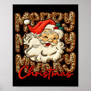Latch Hook Yarn Crochet Coquette Merry Christmas  Poster