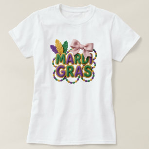 Latch Hook Yarn Mardi Gras, Faux Yarn Mardi Gras T-Shirt