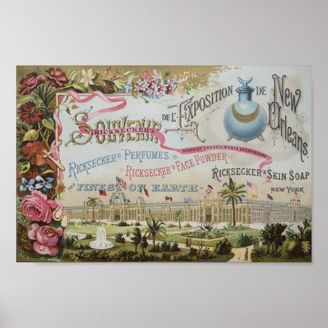 Late 1800's Perfume Ad Poster (Front)