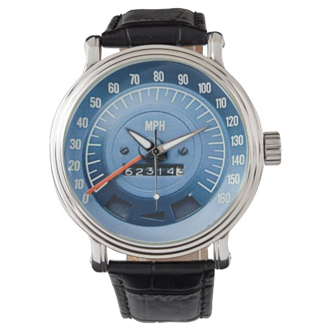 Late 1960s Classic Sports Car Speedometer Watch (Front)