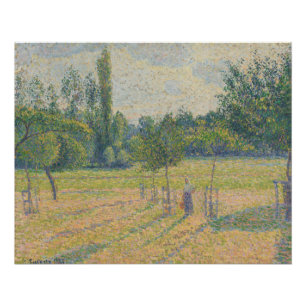 "Late Afternoon in our Meadow" - Camille Pissarro  Poster