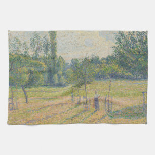 "Late Afternoon in our Meadow" - Camille Pissarro Tea Towel