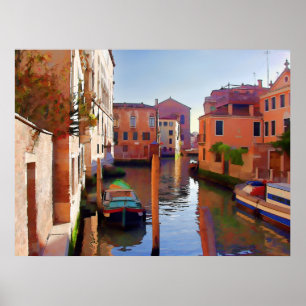 Late Afternoon in Venice Poster