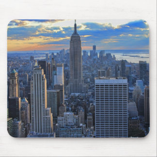 Late afternoon NYC Skyline as sunset approaches Mouse Pad