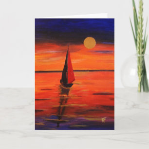 Late Afternoon on The Lake Greeting Card