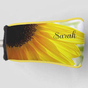 Late Afternoon Sunflower Personalised Putter Cover