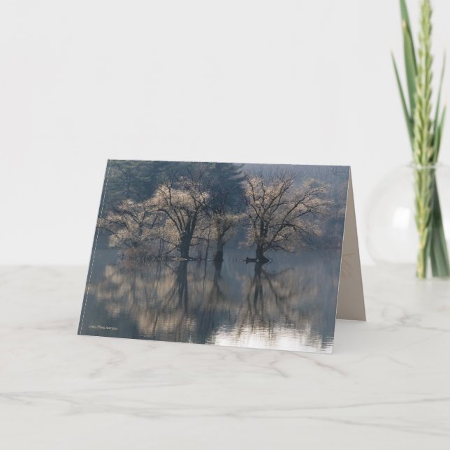 Late Autumn Island Reflections Card (Front)