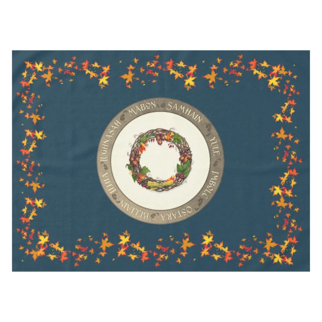 Late Autumn Wheel of the Year Altar Cloth (Front (Horizontal))