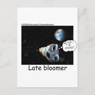 Late Bloomer Astronaut Funny Gifts & Collectibles Postcard