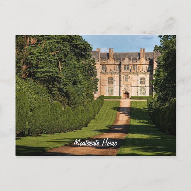 Late Elizabethan Montacute House Stately Home Postcard (Front)