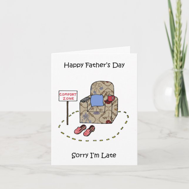 Late Happy Father's Day Card (Front)