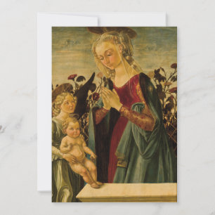 Late Italian Renaissance Madonna, Child and Angel Invitation