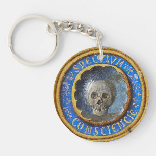 Late Mediaeval Manuscript Skull  Key Ring