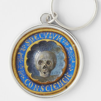 Late Mediaeval Manuscript Skull  Key Ring