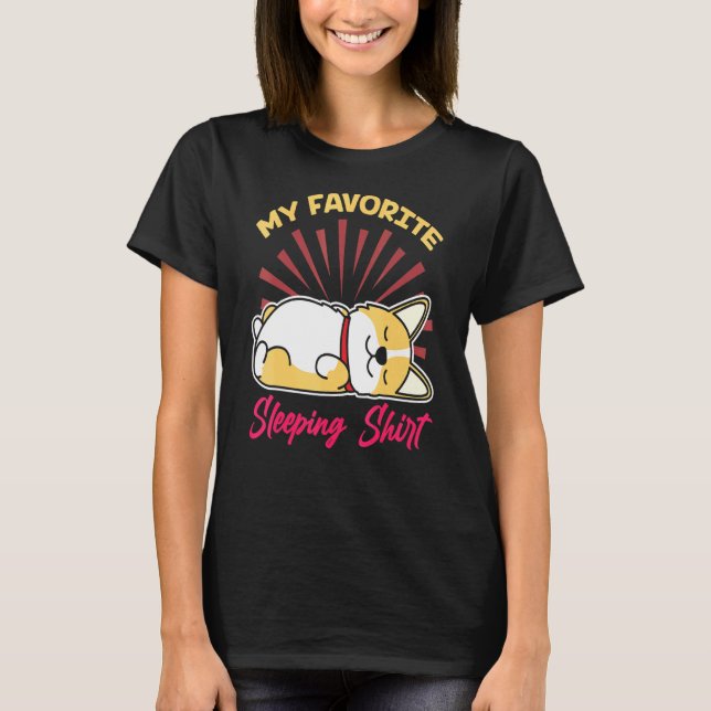 Late Nighter Sleepy Cute Sleeping Animal Pet Late  T-Shirt (Front)