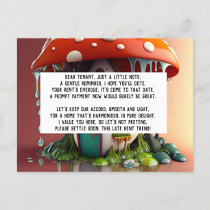 Late Rent Notice Postcard