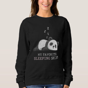 Late Sleeper Panda Bear Napping Sleeping Animal Pa Sweatshirt
