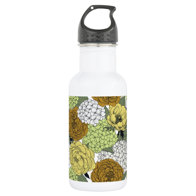 Late spring garden 2 532 ml water bottle (Front)