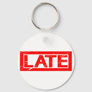 Late Stamp Key Ring